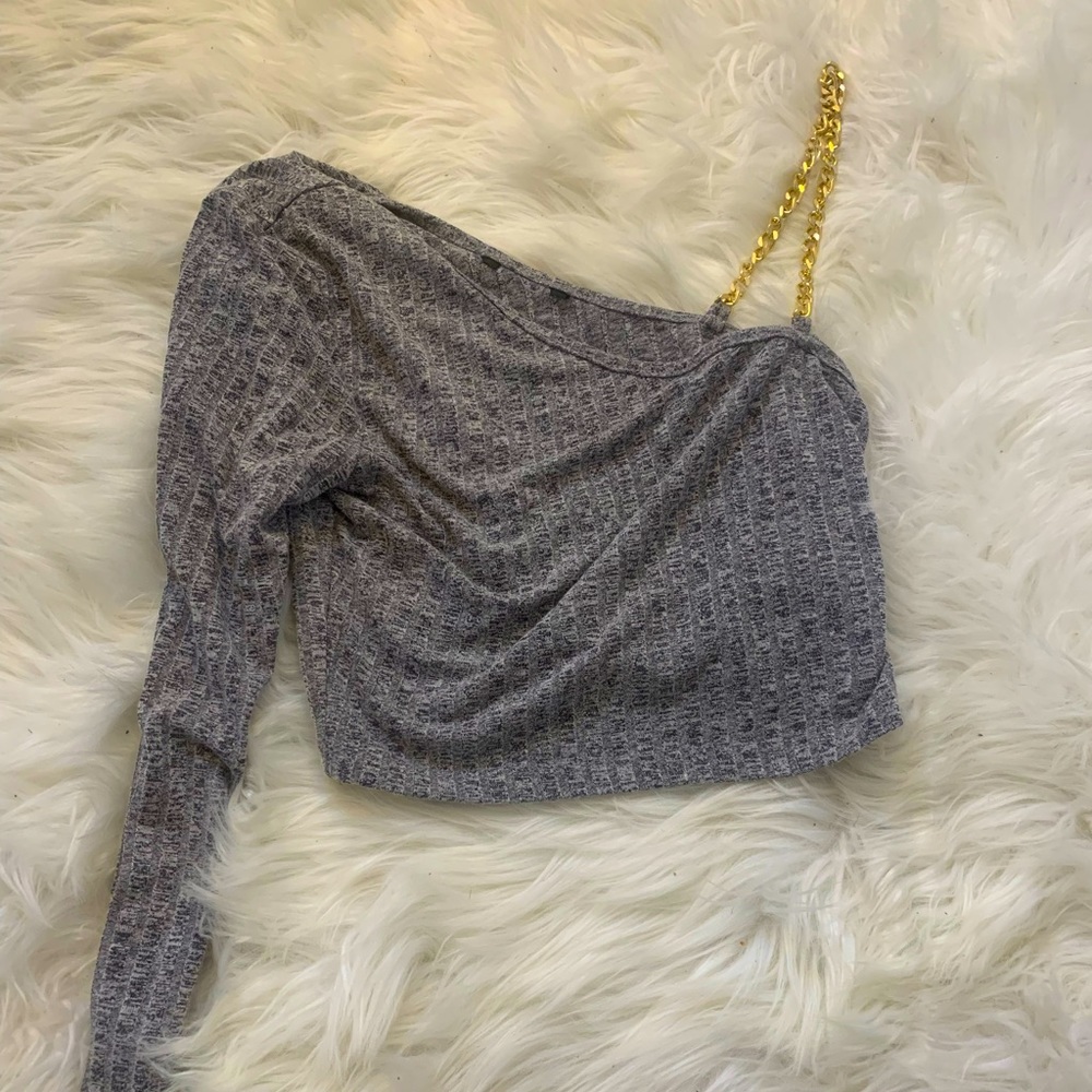 One sleeve Crop Top